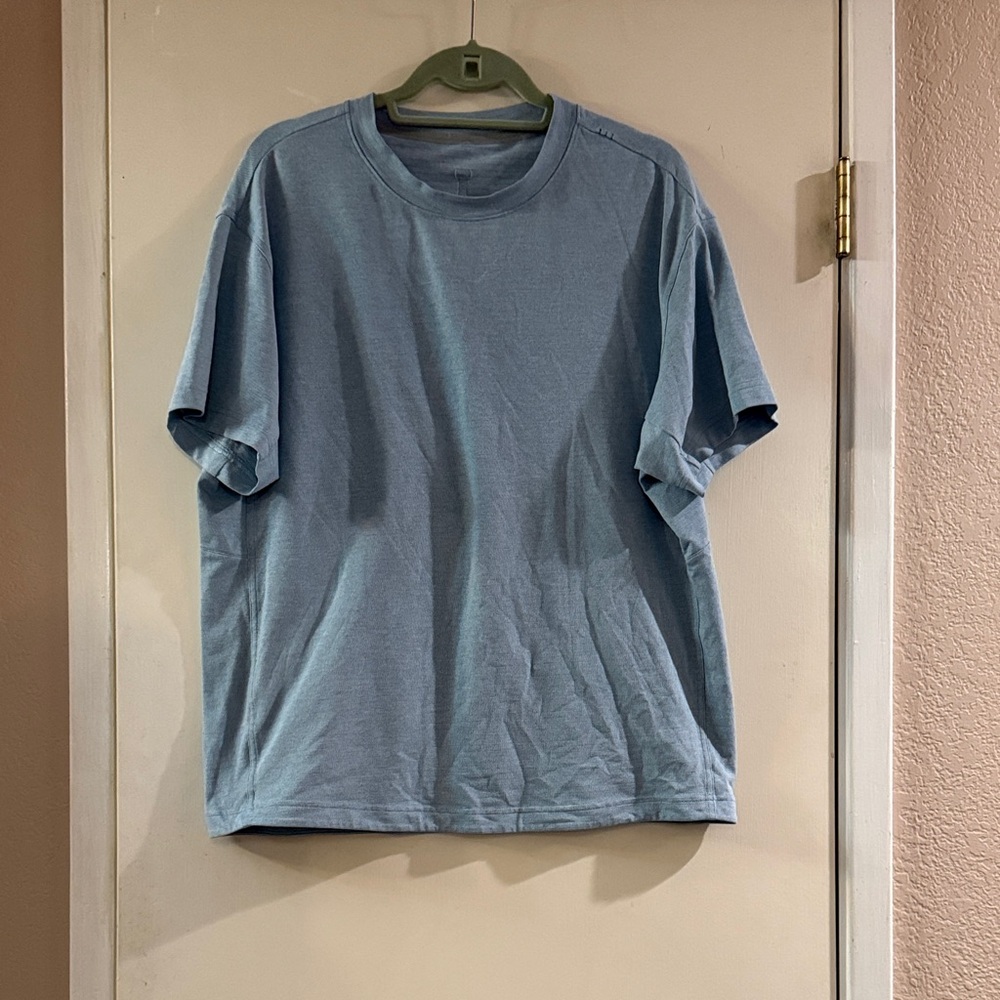 Lululemon The Fundamental T Shirt Men’s Blue Short Sleeve Performance Tee